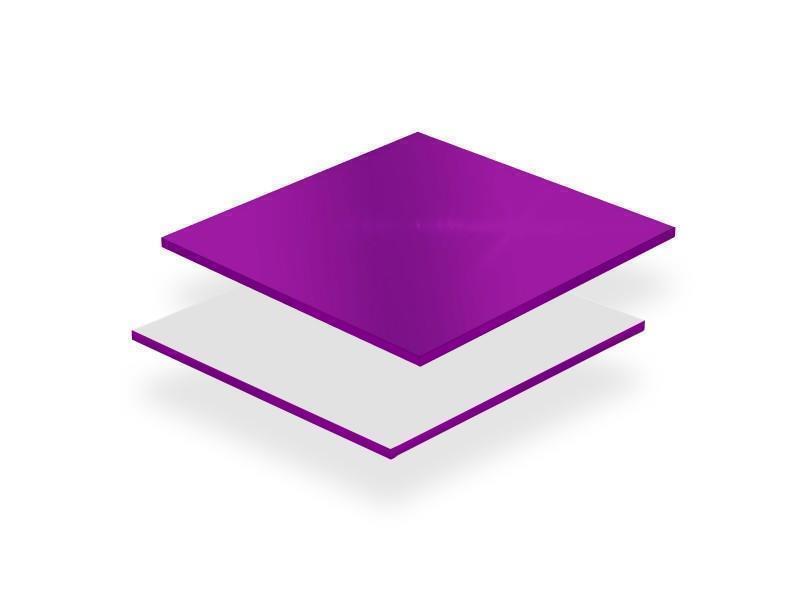 PLEKSIGLAS, ljubičasti ogledalo (11115)  deb: 3 mm