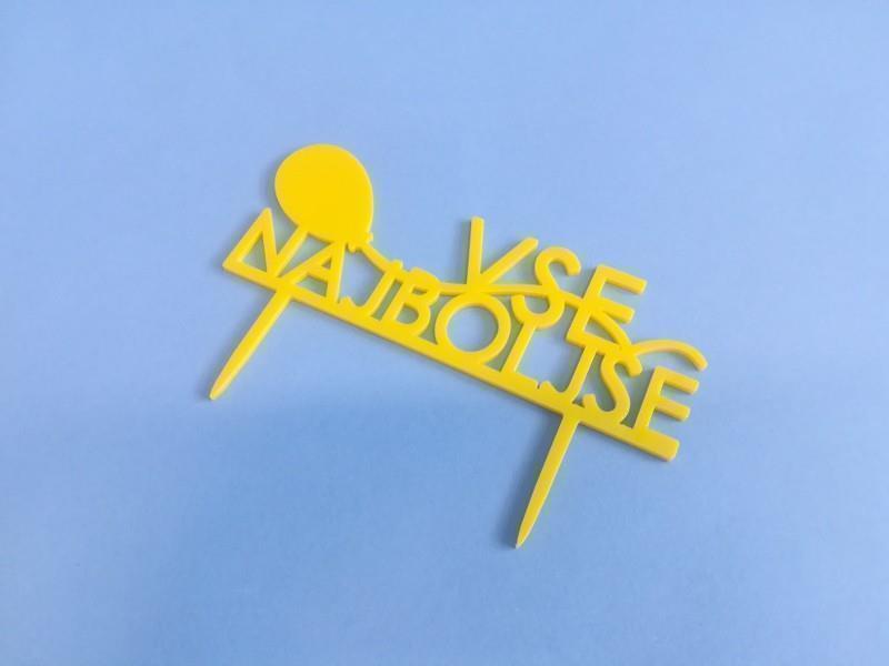 Natpis za tortu - SVE NAJBOLJE