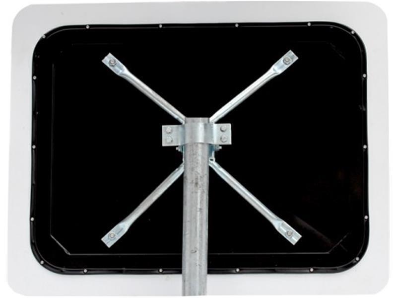 Prometno ogledalo POSplastika - pravokutno - INOX - sprječava rosu i led
