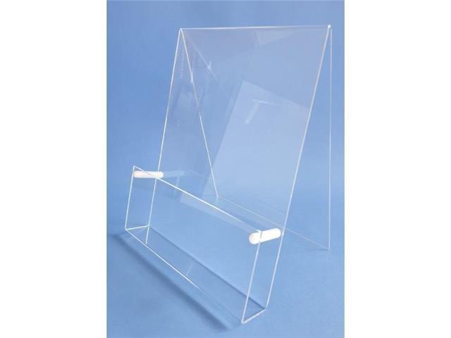 Desktop brochure holder - multiple sheets with spacers