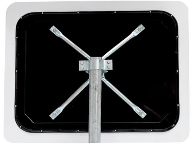 Prometno ogledalo POSplastika - pravokutno - INOX - sprječava rosu i led