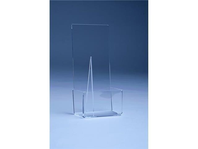 Desktop brochure holder - multiple sheets - acrylic (plexiglass)