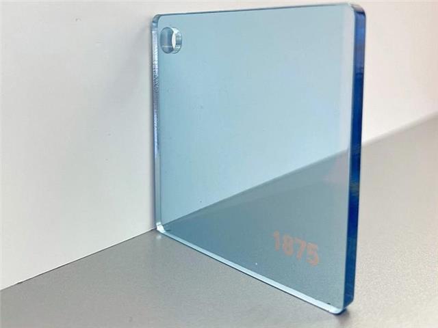 PLEKSI STEKLO, prosojno svetlo modra 1875, deb: 3 mm