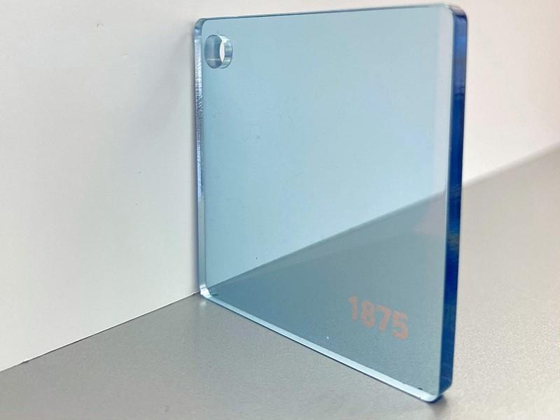 PLEKSI STEKLO, prosojno svetlo modra 1875, deb: 3 mm