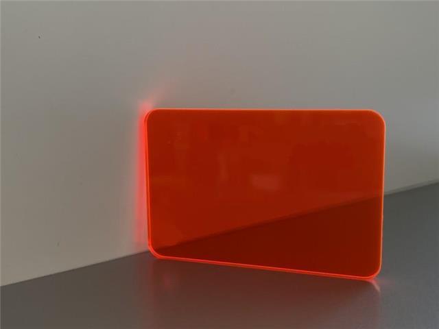 PLEXIGLAS, fluoreszierendes Orange, Stärke: 3 mm