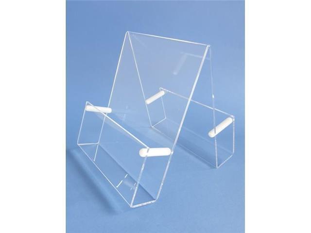 Double tabletop stand for brochures - multiple sheets with spacers