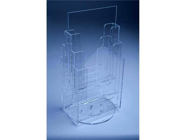 Rotating table stand - format A4 - multiple compartments