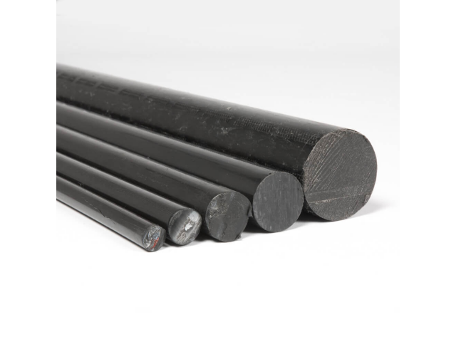 PE - POLYETHYLENE, black rod, diameter: 80 mm