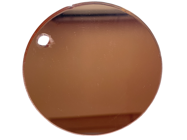 PLEKSI STEKLO, rožnato zlata (rosegold) (11109)  deb: 3 mm