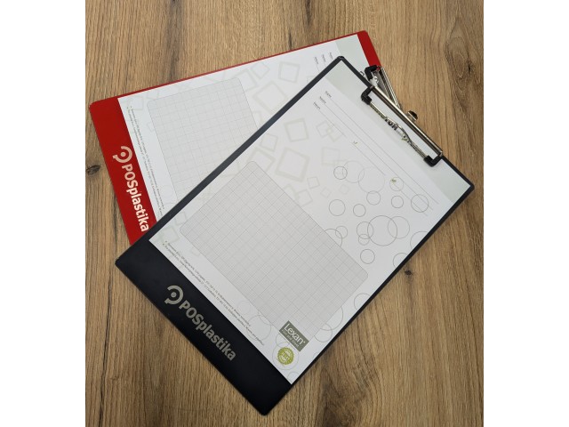 Writing pad with clamp (grey anthracite)
