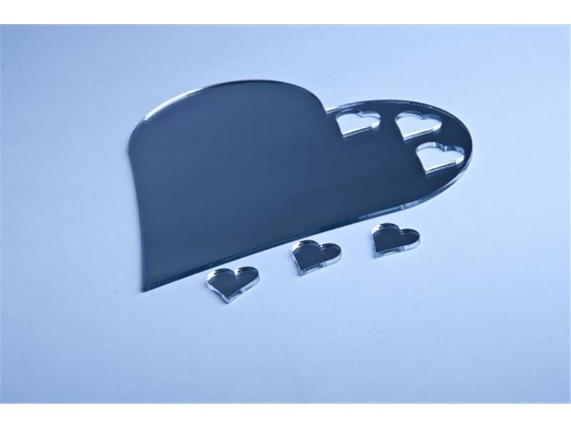 Dekorativno pleksi ogledalo - SRCE