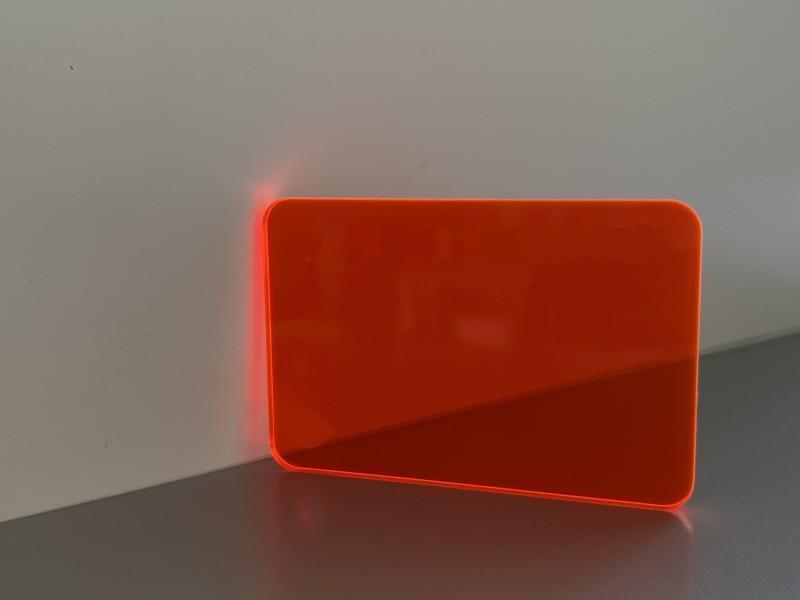 PLEXIGLAS, fluoreszierendes Orange, Stärke: 3 mm