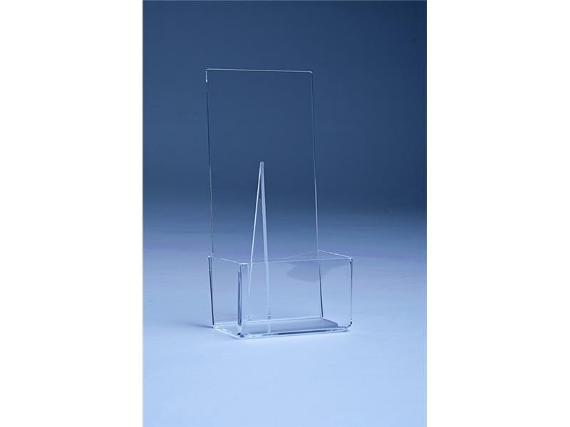 Desktop brochure holder - multiple sheets - acrylic (plexiglass)