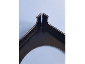 Detajl oblikovanega vogala aluminijaste kompozitne plošče