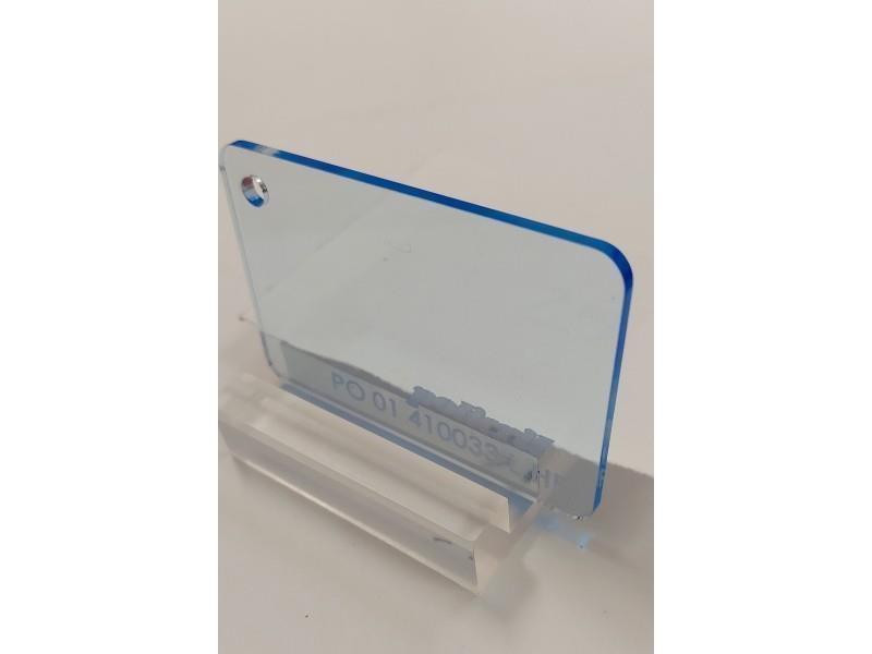 PLEXIGLAS, fluoreszierendes Blau, Stärke: 3 mm