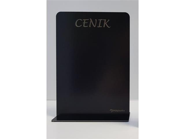 T - desktop stand (double-sided) - silver/black